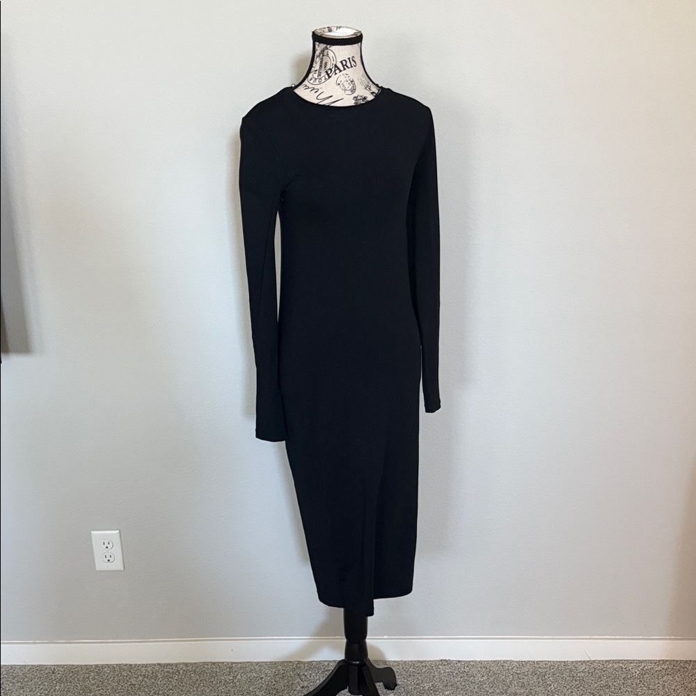 Leith Black Midi Dress